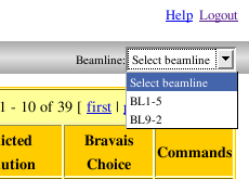 Image datacol-beamline-select