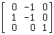 matrix for 3fold symmetry